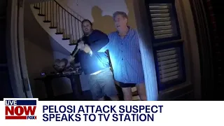 Pelosi attack suspect David DePape speaks with FOX after bodycam video released | LiveNOW from FOX