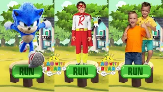 Tag with Ryan vs Vlad and Niki vs Sonic Dash - All Characters Unlocked All Costumes All Vehicles