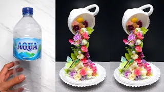 Floating Tea Cup With Plastic Bottle | Cara Membuat Cangkir Tumpah dengan Botol Plastik