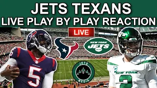 NEW YORK JETS VS HOUSTON TEXANS LIVE PLAY BY PLAY REACTION! NFL Week 12 2021