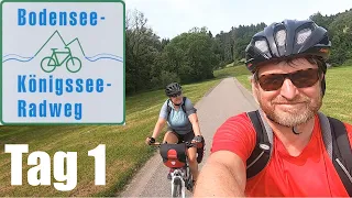 Bodensee Königssee Radweg | Tag 1 | Kressbronn - Lindau - Grünenbach