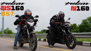 Pulsar NS160 BS7 vs Pulsar N160 2023 Drag Race