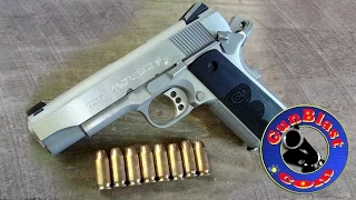 Shooting the Colt Wiley Clapp Stainless Steel Commander 45 ACP Pistol - Gunblast.com