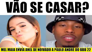 Vão se casar? Mel Maia envia anel de noivado a Paulo André ao vivo e REAÇÃO do ex-BBB surpreende