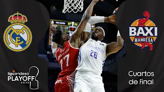 Real Madrid - BAXI Manresa (93-76) RESUMEN | Playoff Liga Endesa 2022