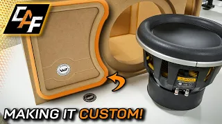 SUBWOOFER BOX MODS! Adding custom templates & logos - 13W7AE Box Build