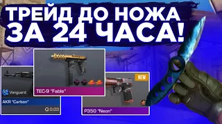 С НУЛЯ ДО НОЖА ЗА 24 ЧАСА! Часть 1 / Трейд в Стандофф 2 / Standoff 2