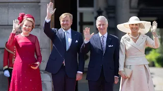 King Willem Alexander and queen maxima state visit to Belgium #belgiumroyals #dutchroyals #royals