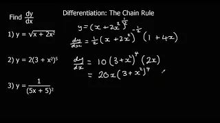 Differentiation - The Chain Rule