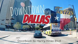 [4K] Dallas, Texas | Driving Tour - Downtown of Dallas to Harry hines Blvd, 3/2024 🇺🇸 | 달라스, 텍사스, 미국