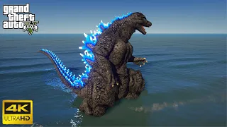 GTA 5 - Godzilla 1989 Heisei Era (Ultimate Godzilla Mod) 4K