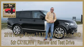 2016 Range Rover 3 0 TD V6 Vogue Auto 4WD  5drCX16LWW | Review and Test Drive