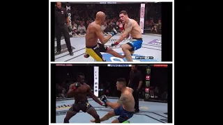 Chris Weidman & Anderson Silva brutal injury