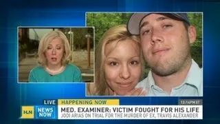 Medical examiner says Travis Alexander fought for his life