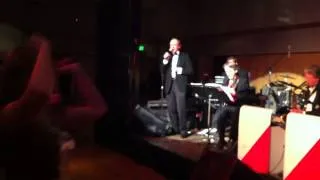 Tom sings "Mack The Knife" with the Ed Norton Big Band.