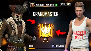 HACKER? GRANDMASTER Push Complete in 19 Hours Must Watch Gameplay - Garena Free Fire