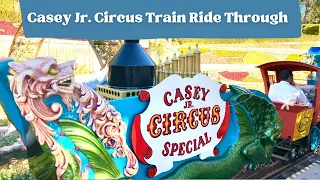 CASEY JR CIRCUS TRAIN FULL RIDE THROUGH AT DISNEYLAND RESORT IN FANTASYLAND | DISNEYLAND 2022