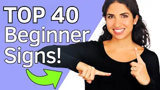 Learn 40 conversational words and phrases for beginners in American Sign Language ASL