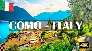 VOLANDO SOBRE COMO, ITALY 4K | Increíble paisaje natural hermoso con música relajante | VÍDEO 4K UHD