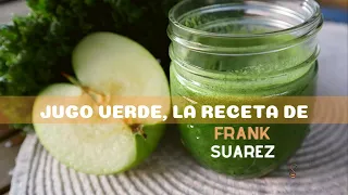 Jugo verde probando la receta de Frank Suarez