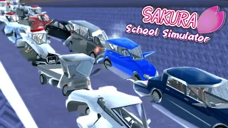 Compact all cars with tackle | Sakura School Simulator