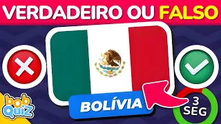 Verdadeiro ou Falso Quiz✅🤔❌Adivinhe o País Pela Bandeira | Bob Quiz de Bandeiras