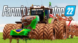 PLANTIO DE FEIJÃO PRETO NA FAZENDA PONTE FUNDA - FARMING SIMULATOR 22 - EP 64