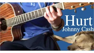 (With Tabs) Johnny Cash - Hurt | Fingerstyle Acoustic Guitar Cover Instrumental