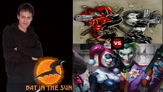 Bionicle boy reacts to Joker & Harley Quinn Vs Deadpool & Domino