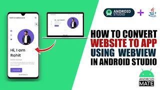 How to convert website into an Android App using WebView in Android Studio 🔥