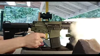 AT Omni Hybrid AR Pistol in 5.56, First polymer AR review, pros n cons, shooting and honest opinion.