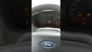 Ford Transit 2007г. Как сбросить "гаечный ключ" на приборной панели.🤘