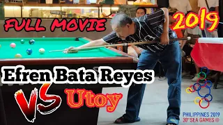 FULL VIDEO THE MAGICIAN EFREN BATA REYES 9/10+1win VS UTOY @San jose DeLmonte,Bulacan 10,09,2019