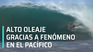 Surfistas aprovechan olas gigantes en Puerto Escondido - En Punto