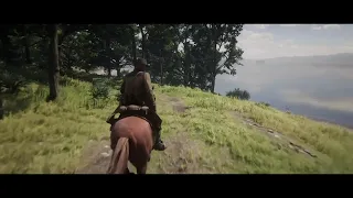 Red Dead Redemption 2 - Cinematic Riding Ambiance (outdoor sounds, music, horse)