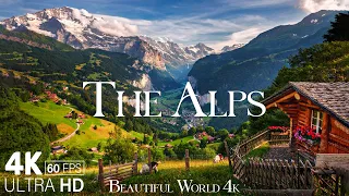 The Alps 4K - A Visual Journey Through Majestic Mountains and Stunning Landscapes - Calming Music