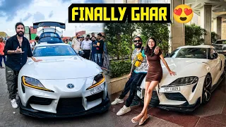 Finally Apni New Supercar Supra Mk5 Ko Lekar Mumbai Se Ghar Ke Liye Nikal Gaye 😍