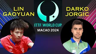LIN Gaoyuan vs Darko JORGIC ITTF Macao 2024