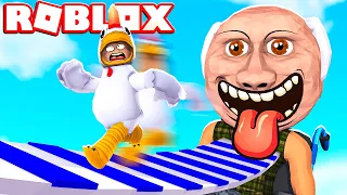 SCAPPIAMO DAL NONNO CATTIVO SU ROBLOX!!