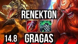 RENEKTON vs GRAGAS (TOP) | 11/1/11, Rank 6 Renekton, Godlike | BR Challenger | 14.8