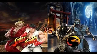 STREET FIGHTER VS MORTAL KOMBAT! Ryu & Ken vs Scorpion & Sub Zero (Capcom x Netherealm)