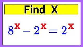 Nice Exponent Math Simplification |Find the value of X |Olympiad Math |Nitesh Eduworks