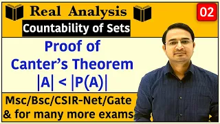 Cantor's Theorem with proof | Countability of Sets | Real Analysis : lec-02