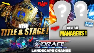 New WWE TITLE For RAW & STAGE Coming ? WWE Draft 2023 MASSIVE LANDSCAPE CHANGES 🤯 | WWE Draft 2023