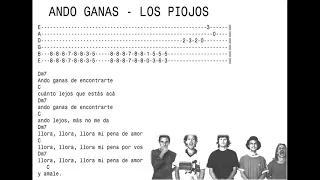 Los Piojos - Ando Ganas (Letra)