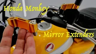 2019 Honda Monkey - Mirror Extenders Install (2nd Monkey Mod)