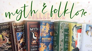 My Mythology & Folklore Collection // Mini Bookshelf Tour | 60+ Books