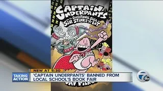 "Captain Underpants" book banned from local book fair