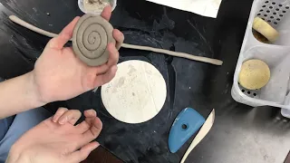 How to make a coil pot basic art tutorial
