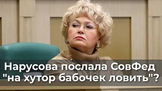 Нарусова послала СовФед "на хутор бабочек ловить"?